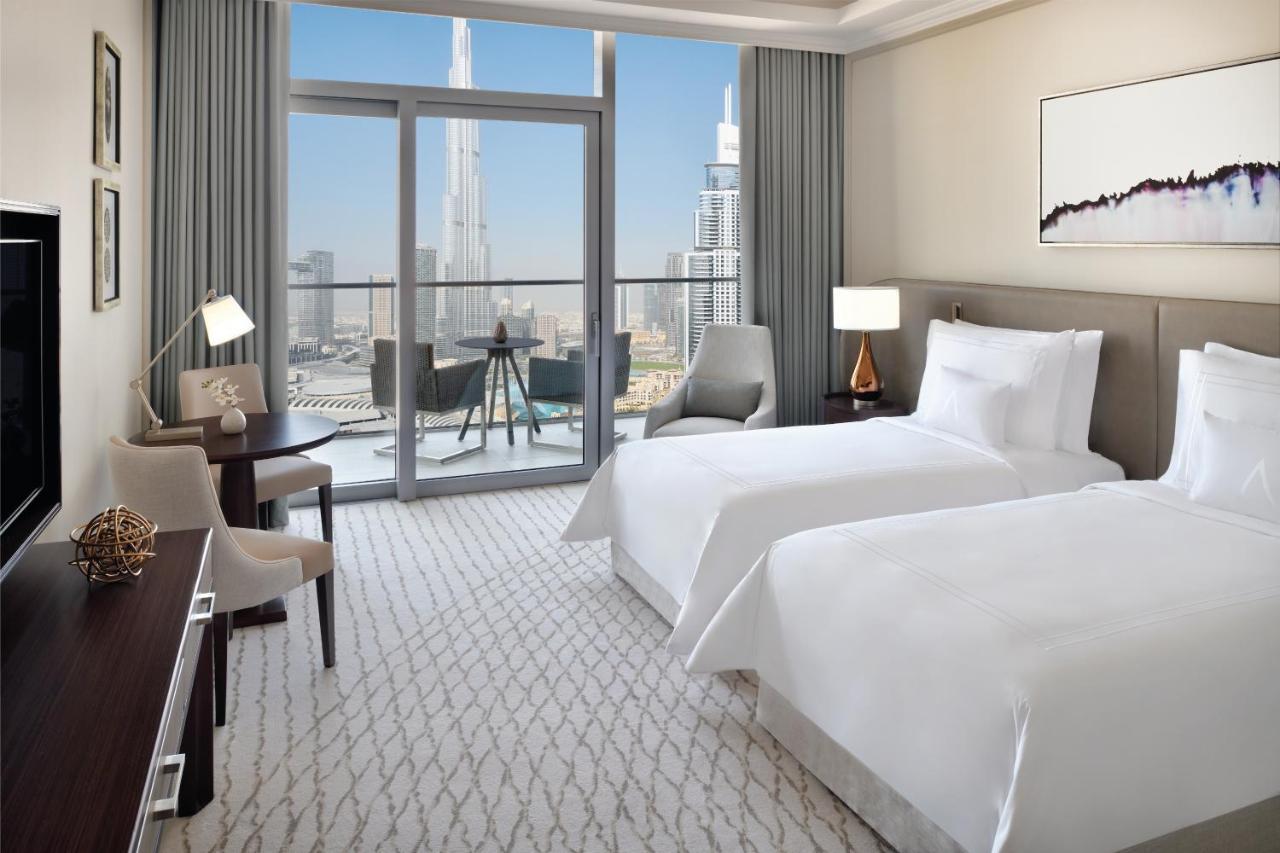 Habitación Doble Deluxe con vistas a la fuente y al Burj Khalifa - 2 camas