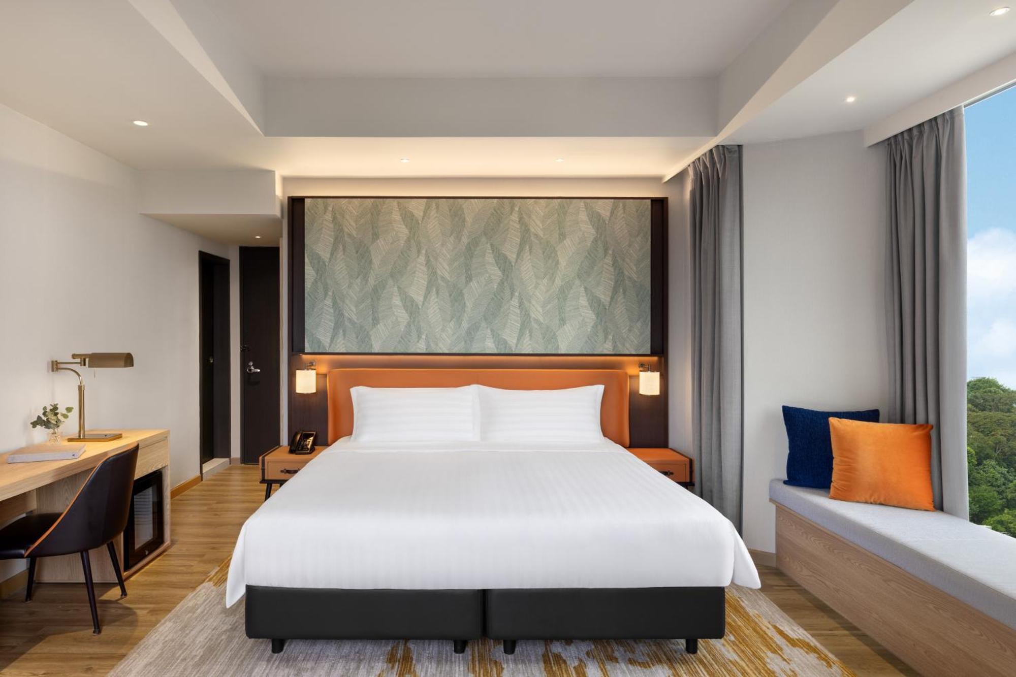 Habitación Doble Deluxe con cama extragrande y vistas a la ciudad