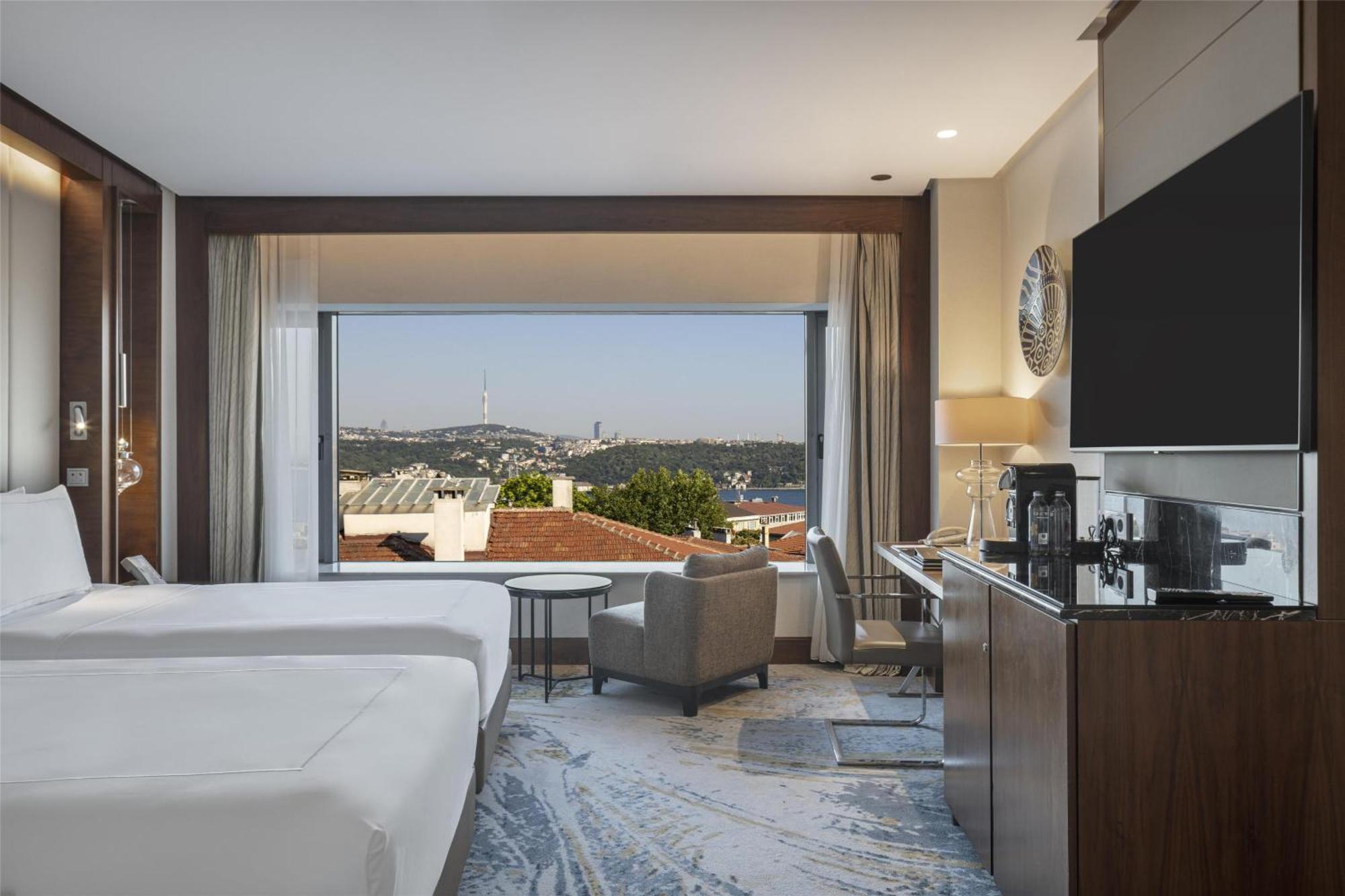 Habitación Doble Deluxe con vistas parciales al Bósforo - 2 camas